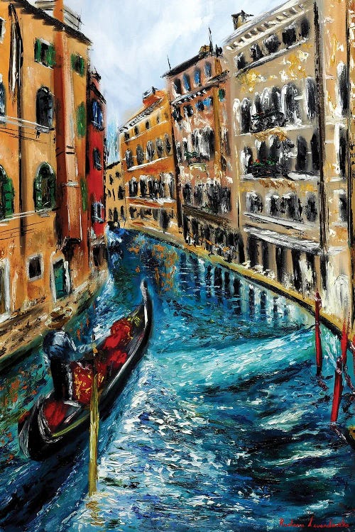 Gondola In Venice by Ruslana Levandovska wall art
