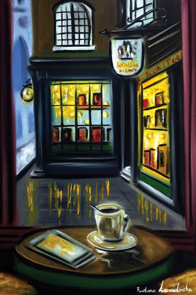 Books: Coffee And A Bookstore by Ruslana Levandovska