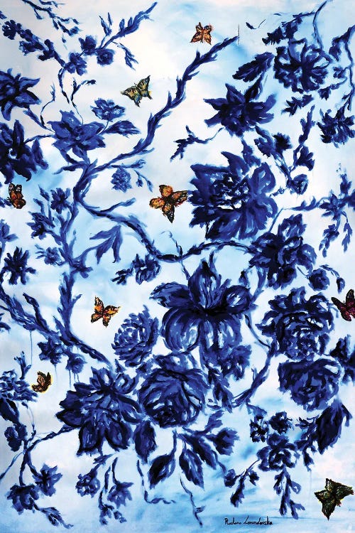 The Blue Garden by Ruslana Levandovska wall art