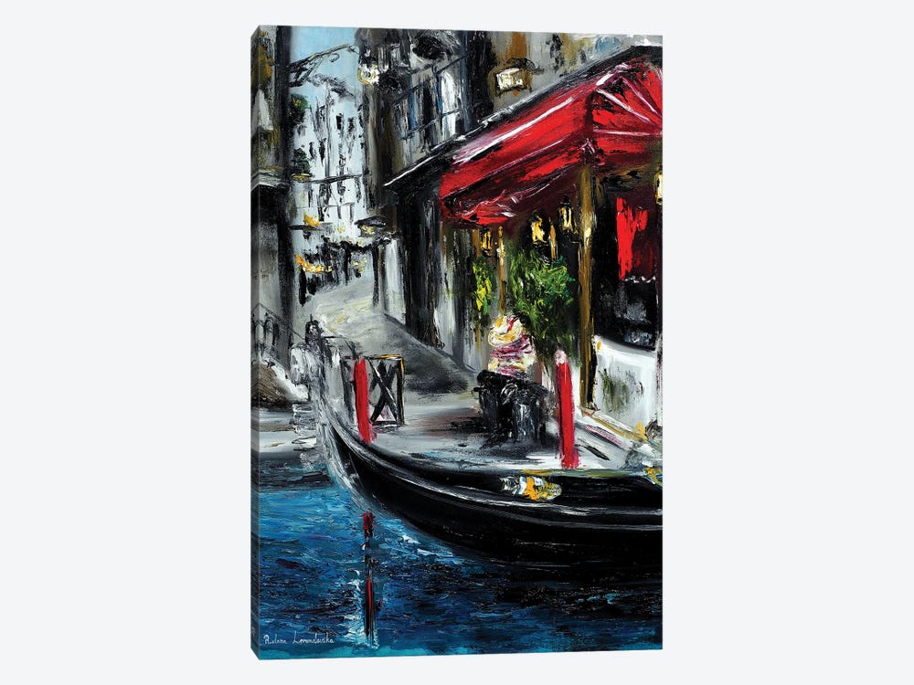 Gondoliere In Venice by Ruslana Levandovska 1-piece Canvas Art
