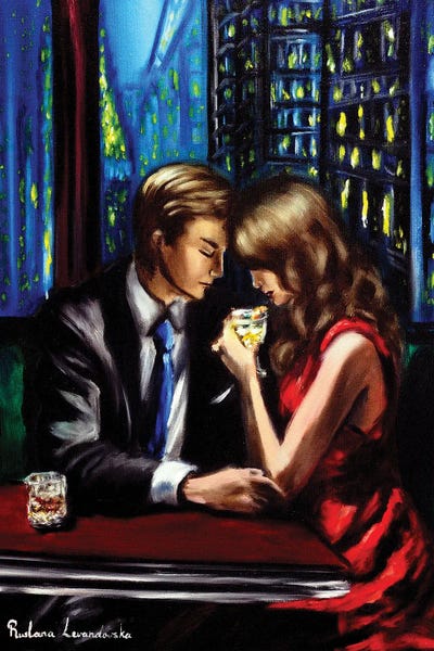 City Lights And Gentle Nights by Ruslana Levandovska framed canvas print