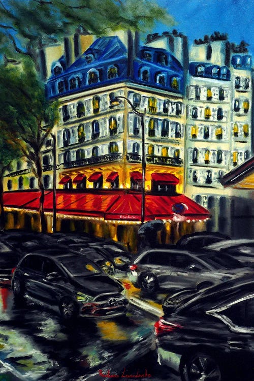 Evening Rush In Paris by Ruslana Levandovska wall art