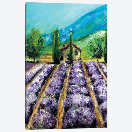 Lavender Fields, France Canvas Print #LVV13} by Ruslana Levandovska Canvas Wall Art