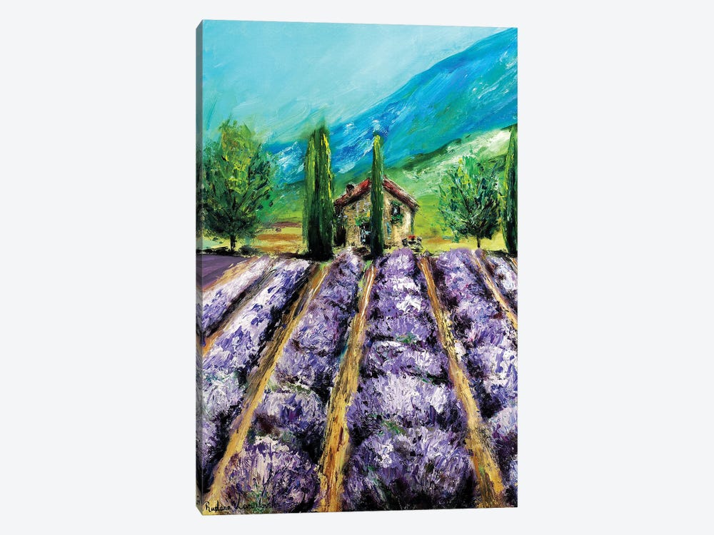 Lavender Fields, France by Ruslana Levandovska 1-piece Art Print