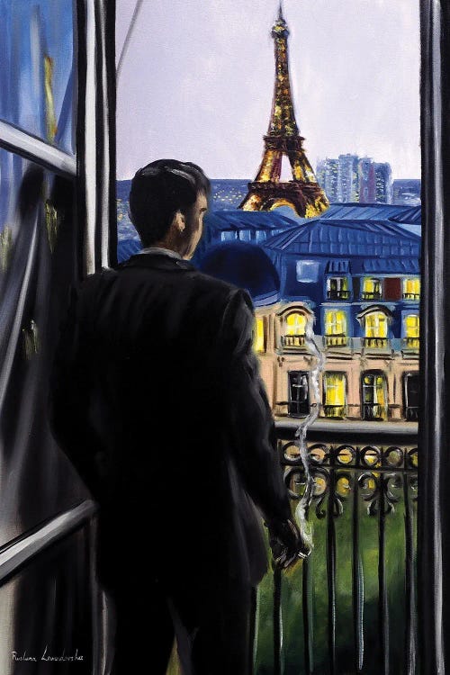 Parisian Solitude by Ruslana Levandovska canvas print