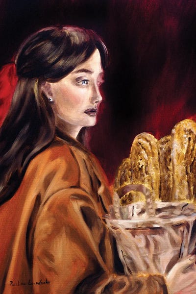 Ruslana Levandovska - Unframed Prints: The Girl With The Baguettes by Ruslana Levandovska