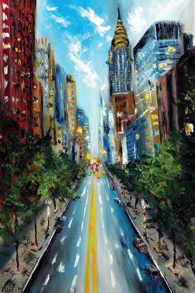 Canvas Print: Manhattan Street by Ruslana Levandovska
