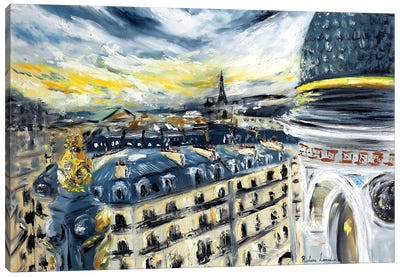 Paris Rooftops Canvas Art Print - Ruslana Levandovska