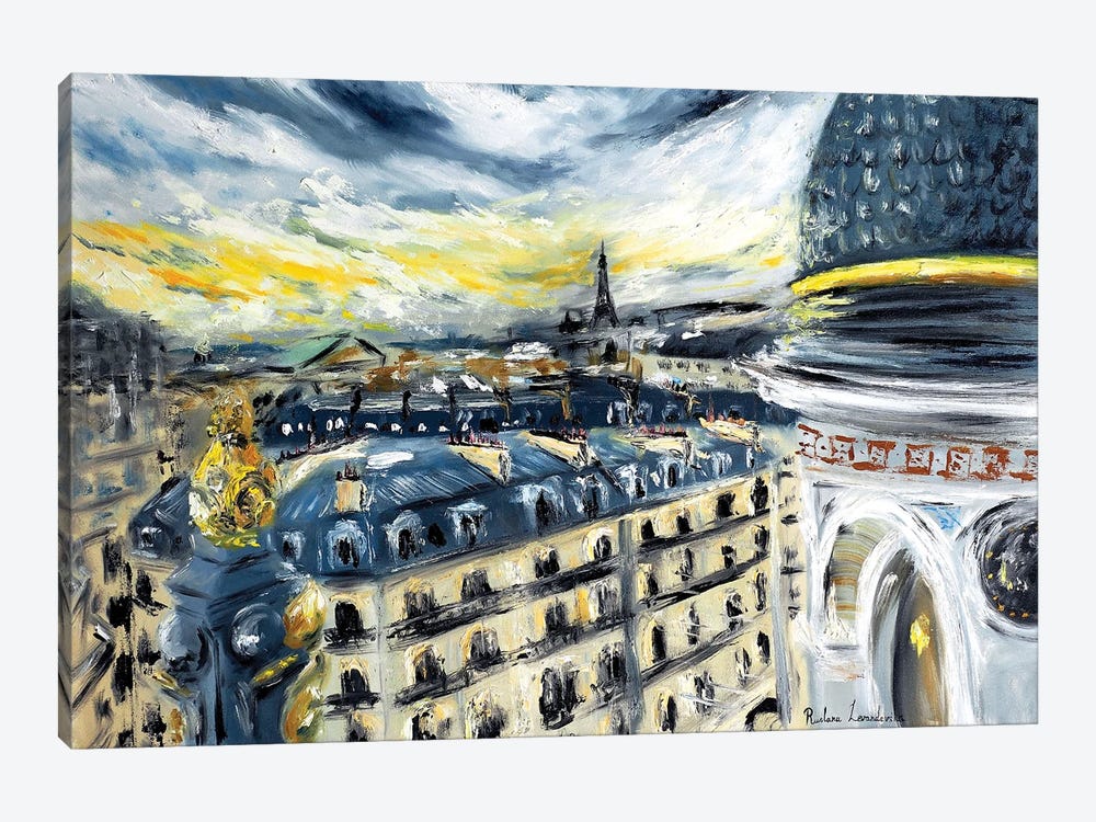 Paris Rooftops by Ruslana Levandovska 1-piece Canvas Wall Art