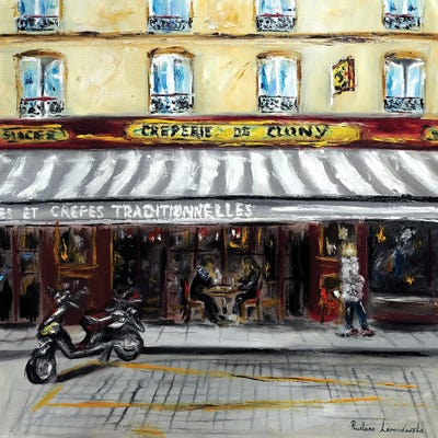 Parisian Creperie by Ruslana Levandovska acrylic art print