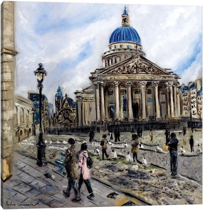Place Du Pantheon, Paris Canvas Art Print - Ruslana Levandovska