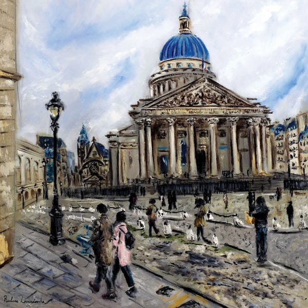Canvas Print: Place Du Pantheon, Paris by Ruslana Levandovska