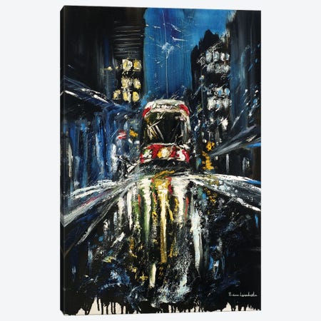 Red Streetcar Of Toronto Canvas Print #LVV28} by Ruslana Levandovska Canvas Art Print