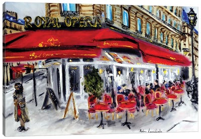 Royal Opera Restaurant, Paris Canvas Art Print - Ruslana Levandovska