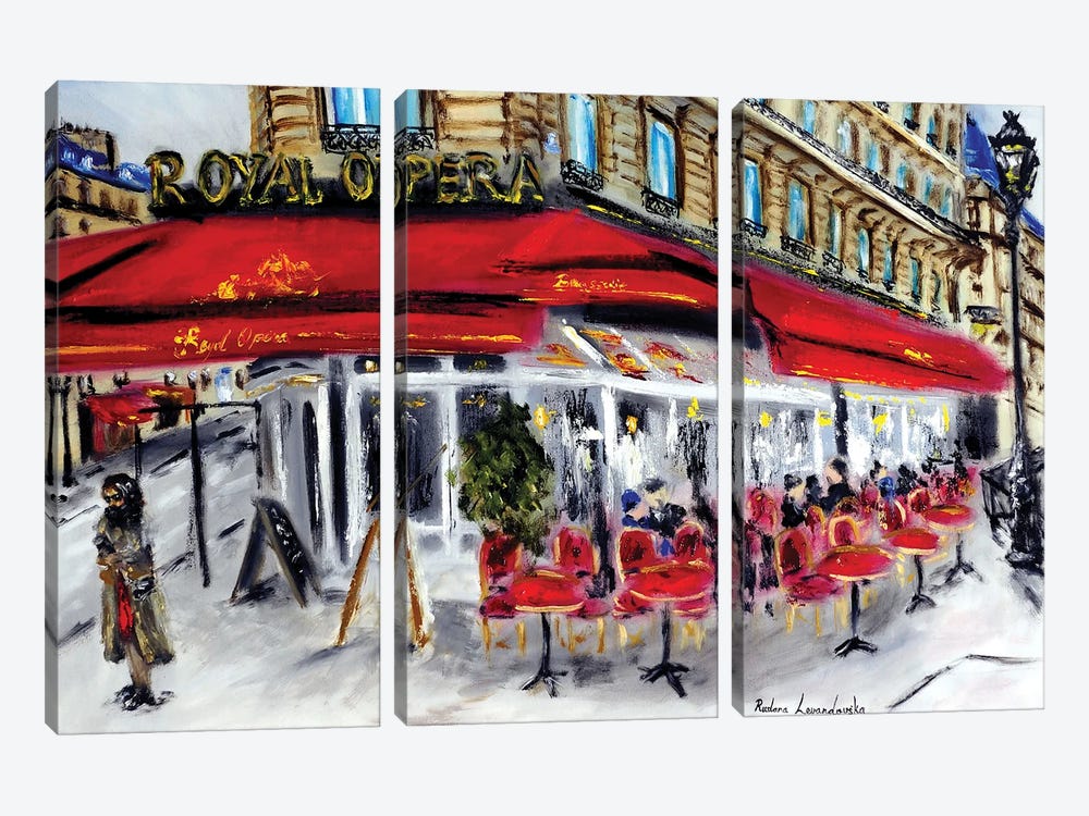 Royal Opera Restaurant, Paris by Ruslana Levandovska 3-piece Canvas Art