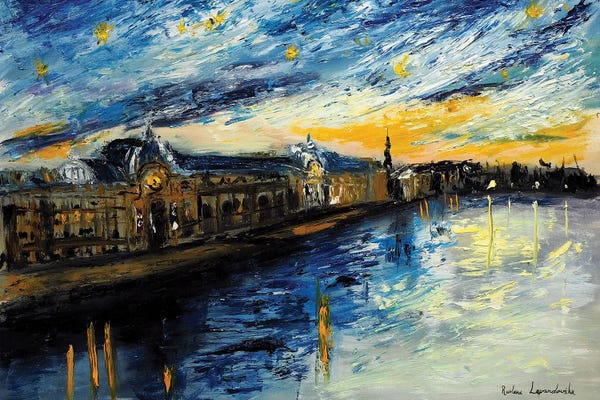Starry Night Collection: Starry Night Over Paris, Musee D'Orsay by Ruslana Levandovska