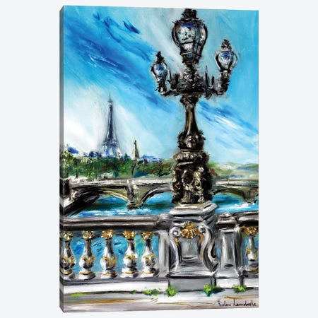 The Pont Alexandre III, Paris Canvas Print #LVV34} by Ruslana Levandovska Canvas Print