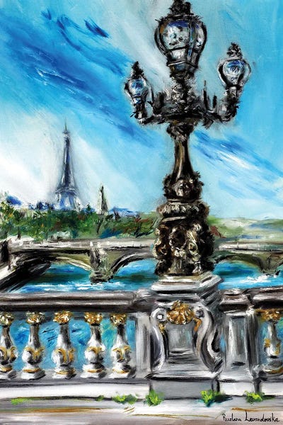 Eiffel Tower: The Pont Alexandre III, Paris by Ruslana Levandovska
