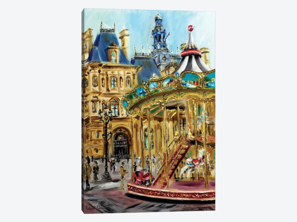 The Streets Of Paris by Ruslana Levandovska 1-piece Canvas Art