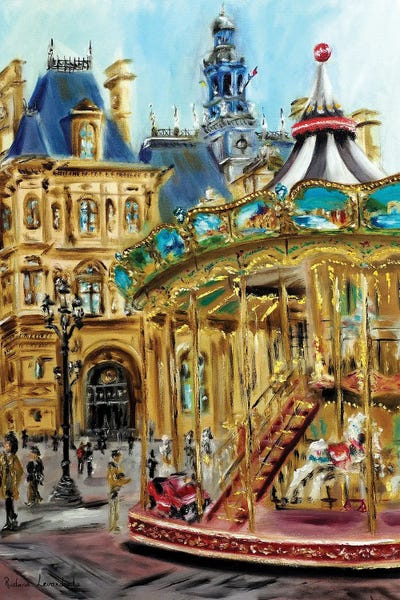 Canvas Print: The Streets Of Paris by Ruslana Levandovska