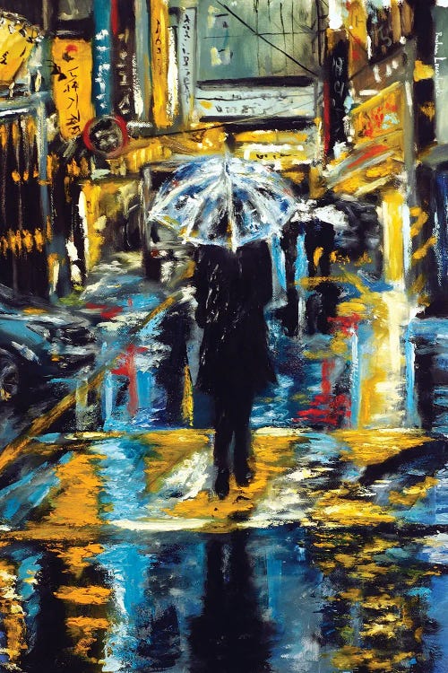 Under The Umbrella by Ruslana Levandovska wall art