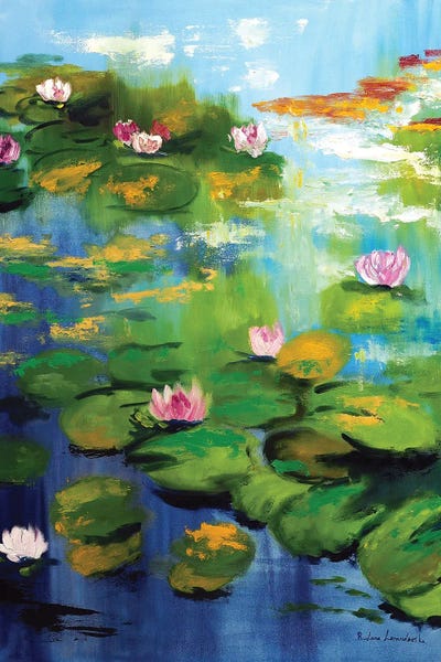 Re-Imagined Masters: Water Lilies Of Monet's Garden by Ruslana Levandovska