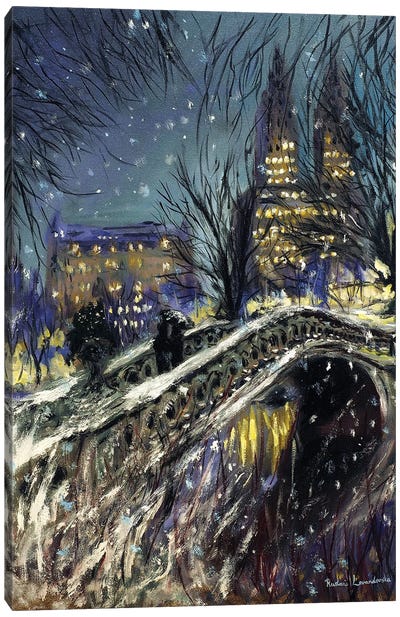 Winter Wonderland Canvas Art Print - Impressionism Art