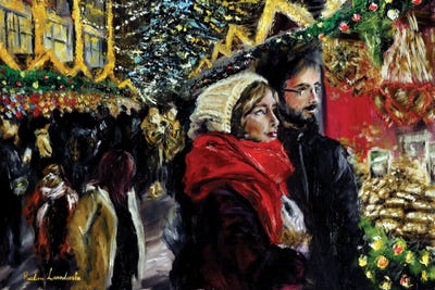 December Festivities by Ruslana Levandovska framed wall art