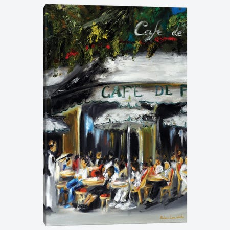 Cafe De Flore, Paris Canvas Print #LVV5} by Ruslana Levandovska Canvas Print