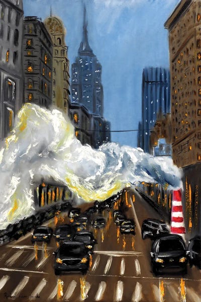 Evening In New York by Ruslana Levandovska canvas print