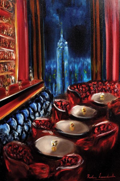 New York Lounge Bar - Interior by Ruslana Levandovska canvas print