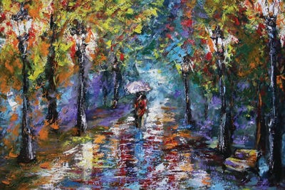 Evening Walk by Ruslana Levandovska acrylic art print