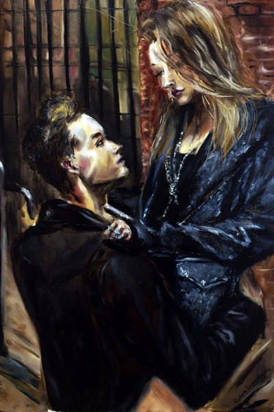 Romantic Bedroom (Couples): Lovers In The City by Ruslana Levandovska