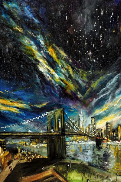 Fine Art Print: Under The Stars Of New York by Ruslana Levandovska