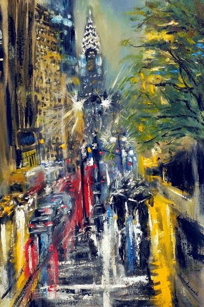 New York City View Of Chrysler Building by Ruslana Levandovska framed wall art