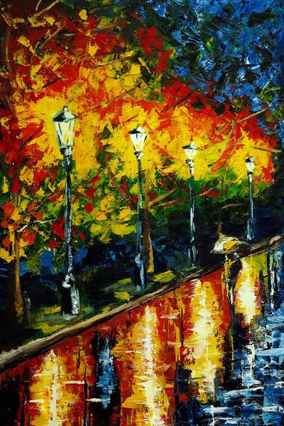 Park Walk by Ruslana Levandovska art print