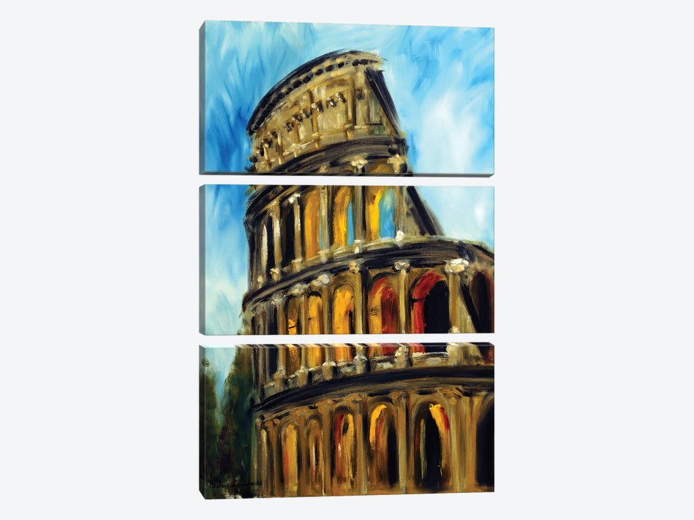 Colosseum by Ruslana Levandovska 3-piece Canvas Wall Art