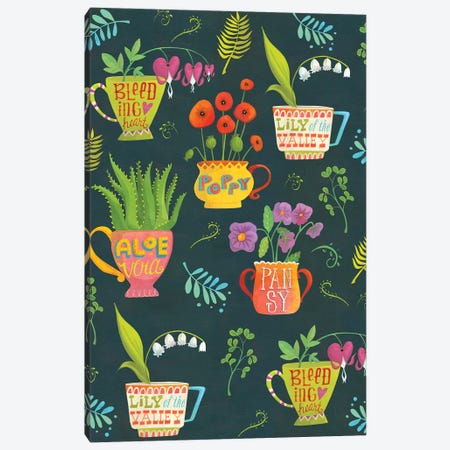 Botanical Teatime Canvas Print #LWA1} by Laura Watson Canvas Print