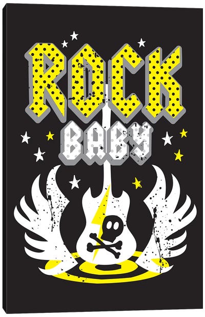 Little Rock IV Canvas Art Print - Rock-n-Roll Art
