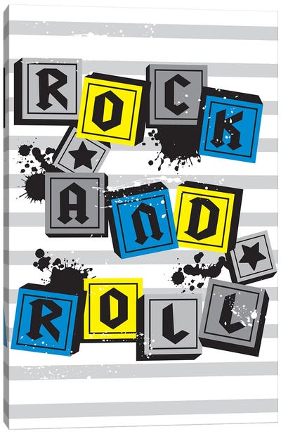 Little Rock VII Canvas Art Print - Rock-n-Roll Art