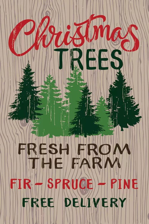 Rustic Christmas by Lisa Whitebutton wall art