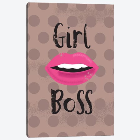 Everyday Girl Boss I Canvas Print #LWB47} by Lisa Whitebutton Art Print