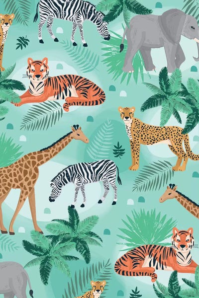 Pink Light Studio: Everyday Jungle Savannah I by Lisa Whitebutton