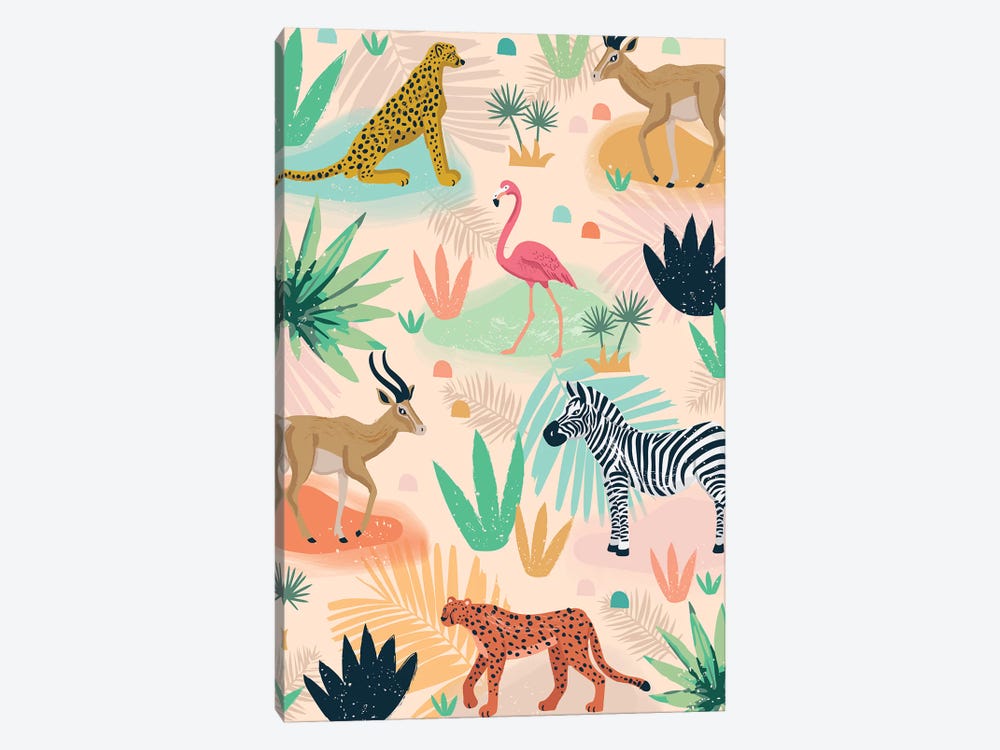 Everyday Jungle Savannah III by Lisa Whitebutton 1-piece Canvas Print