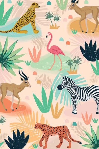 Zebras: Everyday Jungle Savannah III by Lisa Whitebutton