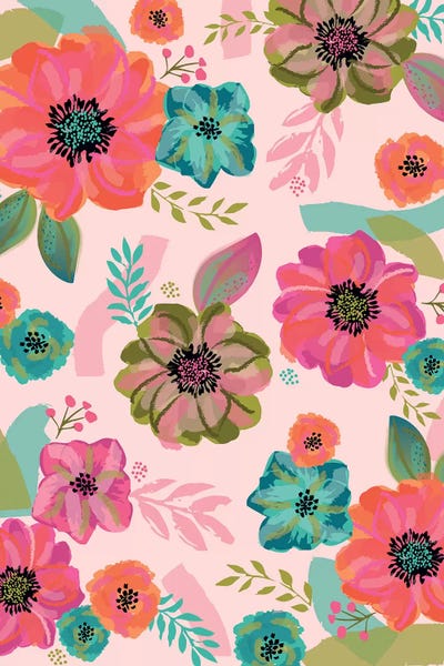 Everyday Floral Promise III by Lisa Whitebutton multi panel art