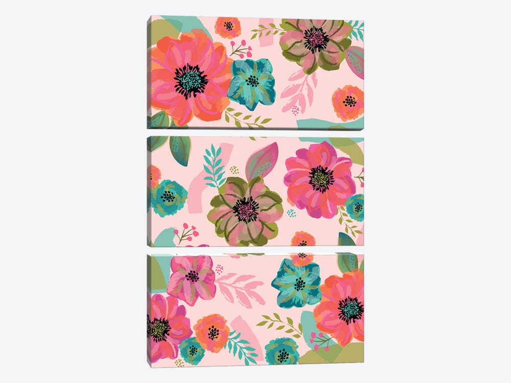Everyday Floral Promise III by Lisa Whitebutton 3-piece Canvas Artwork