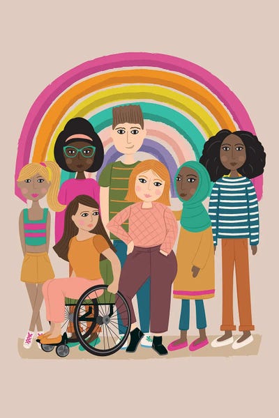 Canvas Print: Everyone Matters by Lisa Whitebutton