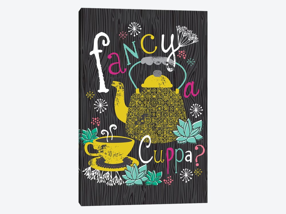 Fancy A Cuppa? by Lisa Whitebutton 1-piece Canvas Art Print