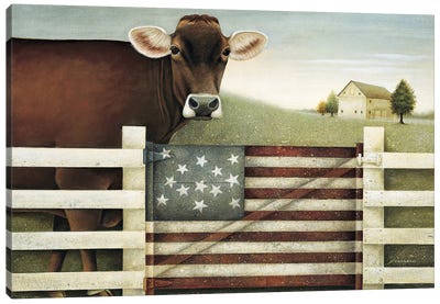 Proud Gate Canvas Art Print - American Flag Art